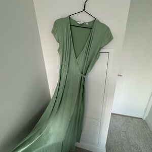 & Other Green Wrap Dress (New)